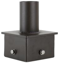 4" Square Pole Mount with 2-3/8" O.D. Tenon