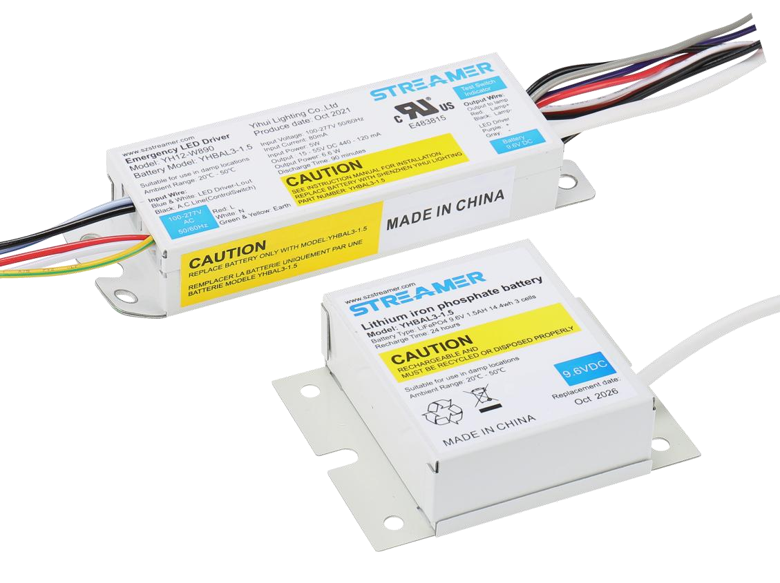 PK-8W Split Emergency battery backup kit (15-55VDC)