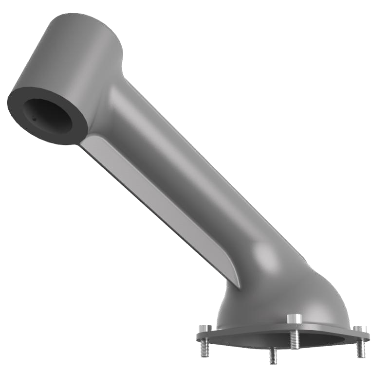 Round Pole mount Bracket kit for MHR01，Gray