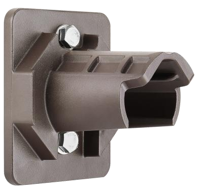 Horizontal Wall or Square or Round pole mount with 2-3/8" Tenon Bracket for All area Light with Slipfitter