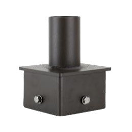 4" Square Pole Mount with 2-3/8" O.D. Tenon