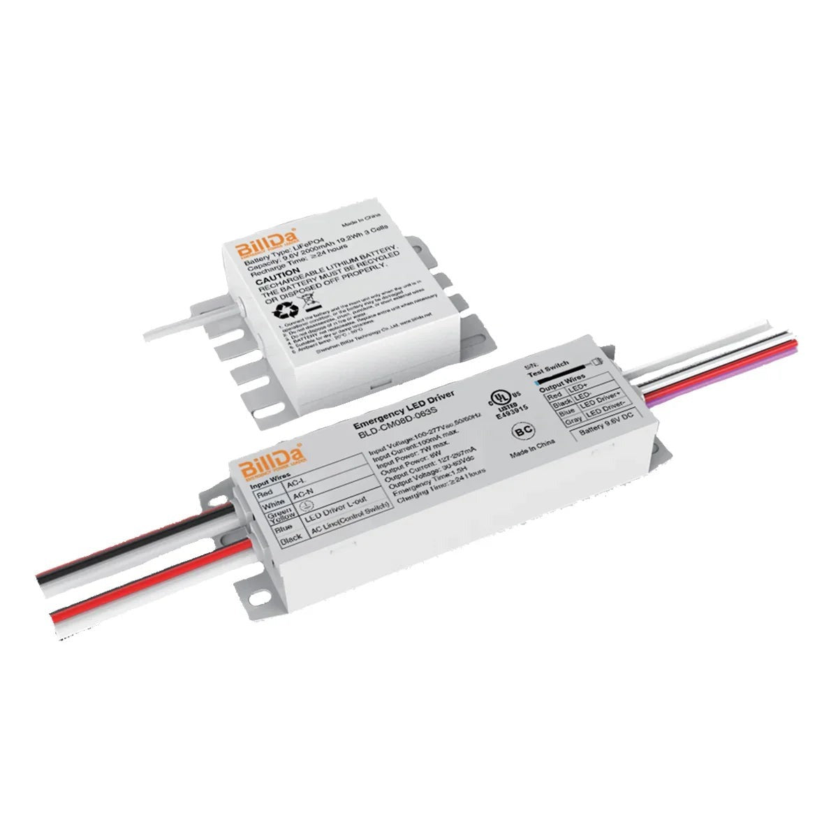 Emergency Battery Backup Kit, 8W/90min – for DIM Drivers